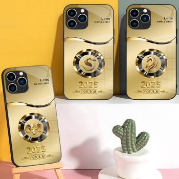 ينطبق على Apple 13 Mobile Phone Case New Plus2025 Zodiac 12 Luxury 15 Hightend 16 Promax Glass