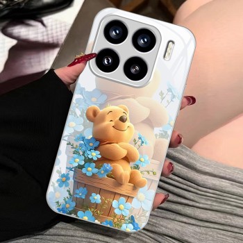 قابلة للتطبيق على Xiaomi 15 Ultra Mobile Phone Case 14 Cartoon 13 Winnie Bear Civi3 Blue Flowers 11 Liquid 10 Cute