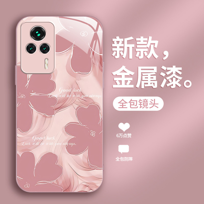 SMUDGE CAMELLIA مناسبة لـ Redmi K80 CASE Mobile Phone K70 Light Luxury Retro Pro Fashion Trendy Trendy K40 Full-In-Fall SMUDGE CAMELLIA مناسبة لـ Redmi K80 CASE Mobile Phone K70 Light Luxury Retro Pro Fashion Trendy Trendy K40 Full-In-Fall