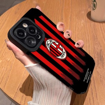 مناسبة لـ Apple 17 17 Air 17Promax 17Pro Football Milan Soft 16 16pro 15 14 13