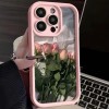 الورد الرومانسي الوردي القابل للتطبيق على Apple Phone Case 15/14/13/12/11PROMAX ART X/XR Personality 78 الورد الرومانسي الوردي القابل للتطبيق على Apple Phone Case 15/14/13/12/11PROMAX ART X/XR Personality 78