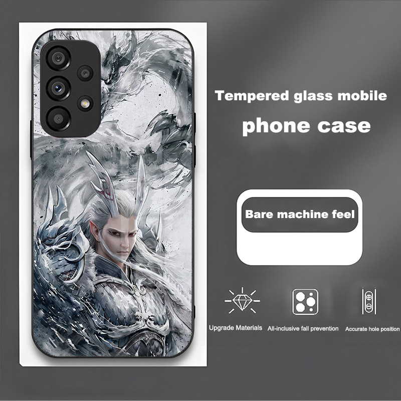 مناسبة لـ Samsung S25 Case S24 Comic Comic S23 Nezha S22 Devil S21 Glass Class S20 مكافحة السقوط ومضاد للخلع مناسبة لـ Samsung S25 Case S24 Comic Comic S23 Nezha S22 Devil S21 Glass Class S20 مكافحة السقوط ومضاد للخلع