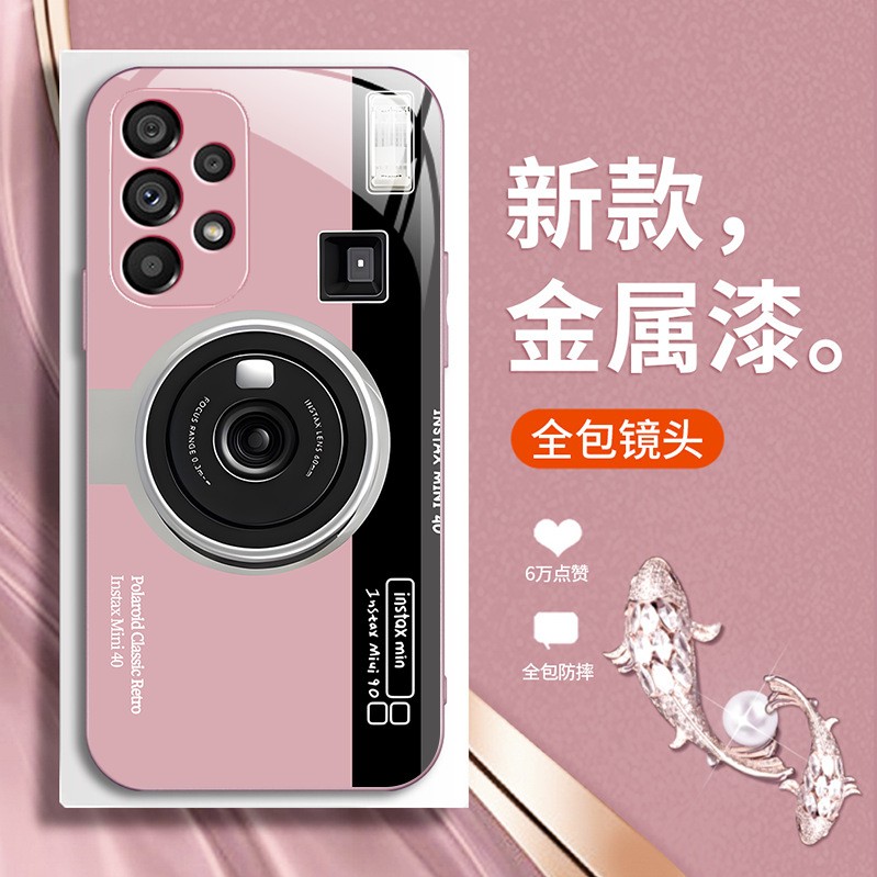مناسبة لـ Samsung S11Plus New Creative Camera S21 Metal Liquid Glass Shell S30 S21FE شاملة شاملة مناسبة لـ Samsung S11Plus New Creative Camera S21 Metal Liquid Glass Shell S30 S21FE شاملة شاملة