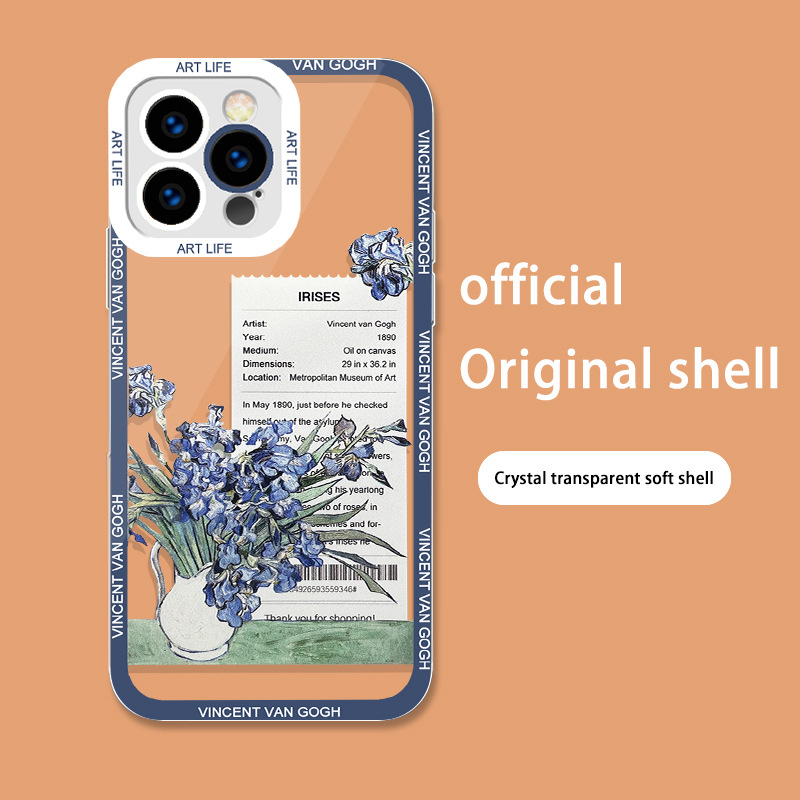 ينطبق على Apple 15Promax van Gogh 11 شريحة شفافة 13 لوحة زيتية ماكس الفن 6 Label XS Puzzle Mini Anti-Fall ينطبق على Apple 15Promax van Gogh 11 شريحة شفافة 13 لوحة زيتية ماكس الفن 6 Label XS Puzzle Mini Anti-Fall