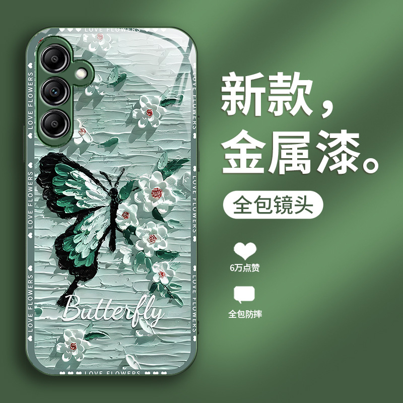 الطلاء الزيتي الفراشة مناسبة لـ Samsung A70 CASE A14 FULLACESS FE-Vall ANDER A20 A30 ANDER GLASS 50 FASHION الطلاء الزيتي الفراشة مناسبة لـ Samsung A70 CASE A14 FULLACESS FE-Vall ANDER A20 A30 ANDER GLASS 50 FASHION