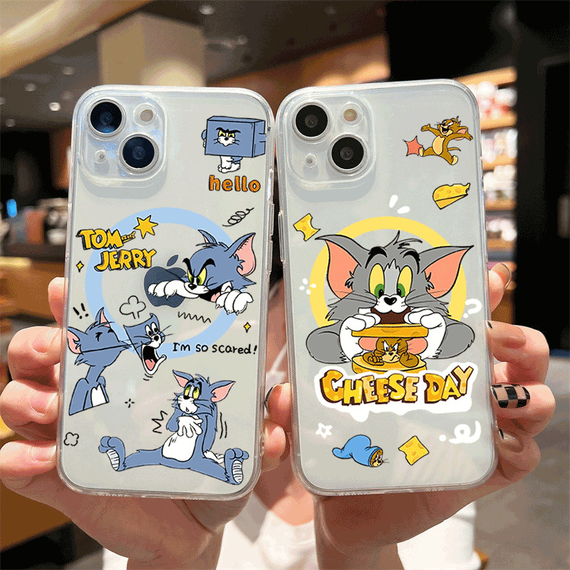 ينطبق على Apple 15 Plus Phone Case XR Cat و Mouse XS Tom 16 Jerry 12 Men and Women ينطبق على Apple 15 Plus Phone Case XR Cat و Mouse XS Tom 16 Jerry 12 Men and Women