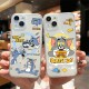 ينطبق على Apple 15 Plus Phone Case XR Cat و Mouse XS Tom 16 Jerry 12 Men and Women