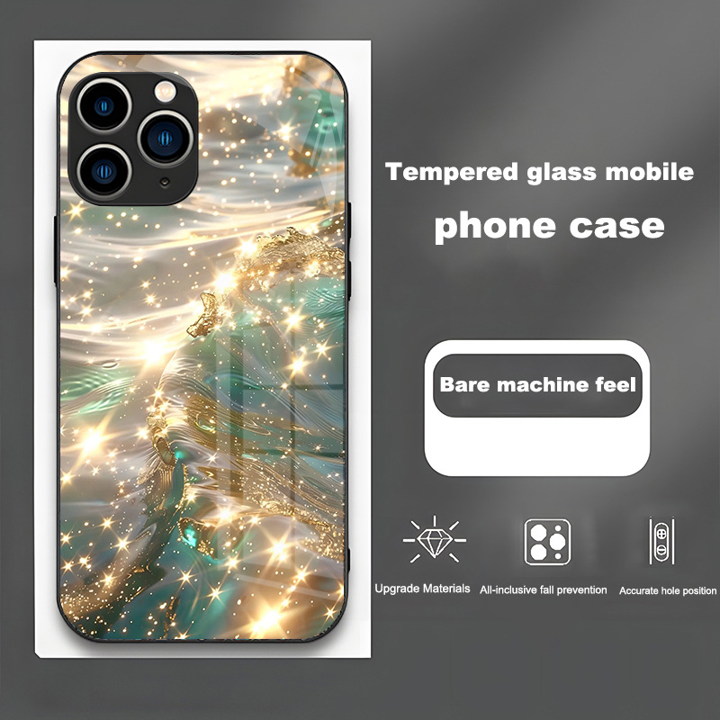 المياه المتدفقة والذهب مناسبة لـ Apple 14 بالإضافة إلى Zhaocai Max Glass Pro Product Hot Product Proplus Internet Celebrity 7/8 Sene المياه المتدفقة والذهب مناسبة لـ Apple 14 بالإضافة إلى Zhaocai Max Glass Pro Product Hot Product Proplus Internet Celebrity 7/8 Sene