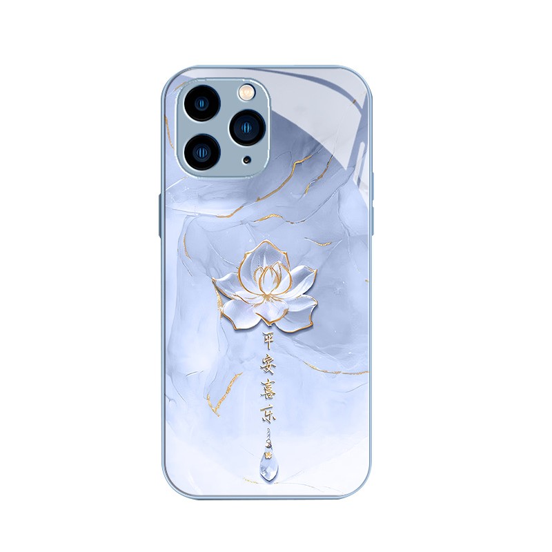 حبر وماء فرح لوتس مناسب لـ Apple 16 Case Mobile Phone Case Mini High 15 style الصينية بالإضافة إلى الأزياء الزجاجية XR حبر وماء فرح لوتس مناسب لـ Apple 16 Case Mobile Phone Case Mini High 15 style الصينية بالإضافة إلى الأزياء الزجاجية XR
