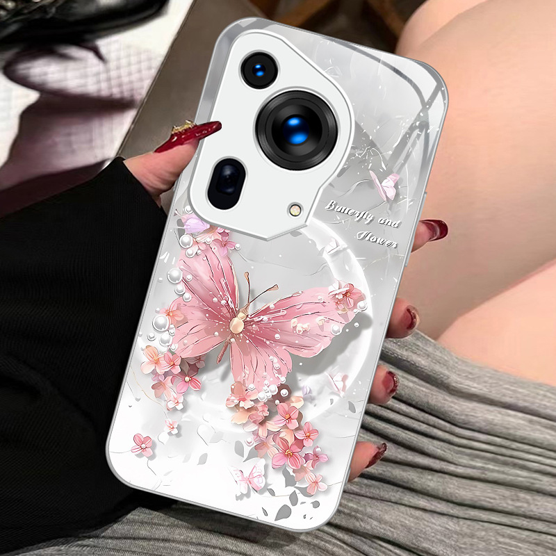 فراشة ضوء القمر تنطبق على Huawei P80 Mobile Case P70 الإبداعي زهرة P60ins النمط P50 Advanced Feel P40 Liquid فراشة ضوء القمر تنطبق على Huawei P80 Mobile Case P70 الإبداعي زهرة P60ins النمط P50 Advanced Feel P40 Liquid