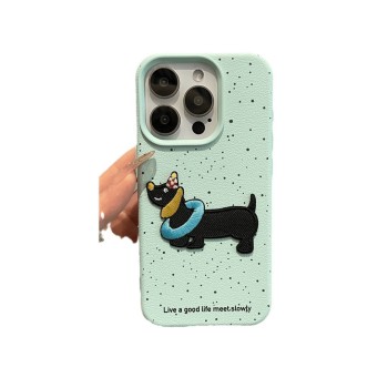 كلب صراصير ثلاثي الأبعاد مناسب لـ iPhone16Promax Apple 14 حالة الهاتف المحمول 13 نموذج المرأة 12 Soft 11/15plus