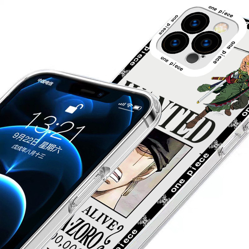 قطعة واحدة مناسبة لـ Apple 15plus Zoro 13 Luffy 12 Animation XS Transparent Mini Covere Convers قطعة واحدة مناسبة لـ Apple 15plus Zoro 13 Luffy 12 Animation XS Transparent Mini Covere Convers