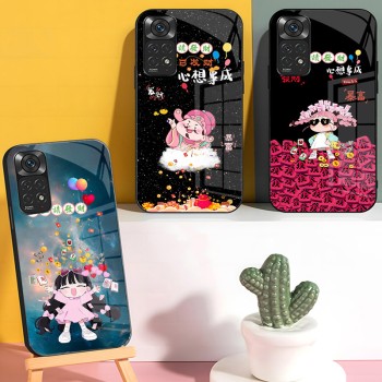 مناسبة لـ Redmi K80Pro God of Wealth Mobile Case K70 ، قم بتوضيح مذكرة ثروة كل ما أريد أن أكون K40 Get Rich A1 Glass