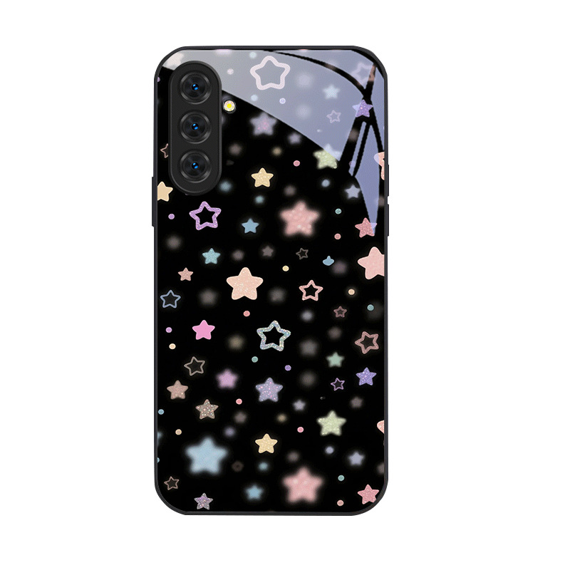 مناسبة لـ Samsung S25FE Phone Case A71 Hot Model P60 SMUDGE LOVE S25 Butterfly S30 Glass Star مناسبة لـ Samsung S25FE Phone Case A71 Hot Model P60 SMUDGE LOVE S25 Butterfly S30 Glass Star