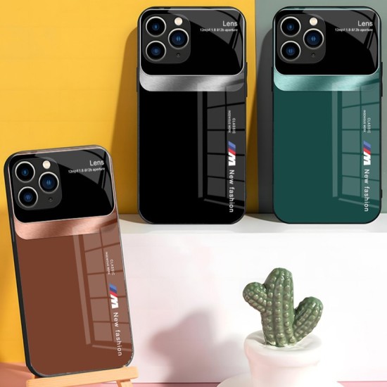 ينطبق على Apple 14 Promax Mobile Case Lens Box BMW Light Luxury Luxury Simple Formerable Glass