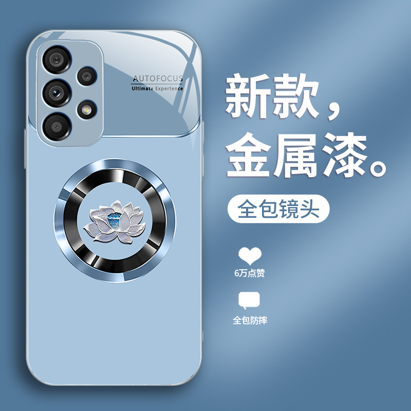مناسبة لـ Samsung S23 Ultra Metal Liquid S21 Ring Lotus S10E Advanced Anti Fall S20 Aliexpress مناسبة لـ Samsung S23 Ultra Metal Liquid S21 Ring Lotus S10E Advanced Anti Fall S20 Aliexpress