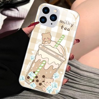 ينطبق على Apple 15Pro Drinks Animal 14plus Cute 13Pro Niche 12mini Trend 11pro Internet Celebrity 7