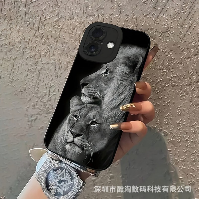 جراب هاتف محمول الأسد المناسب لهواتف ابل ايفونiPhone16promax Apple 15 14pro/13/12/14 جراب هاتف محمول الأسد المناسب لهواتف ابل ايفونiPhone16promax Apple 15 14pro/13/12/14