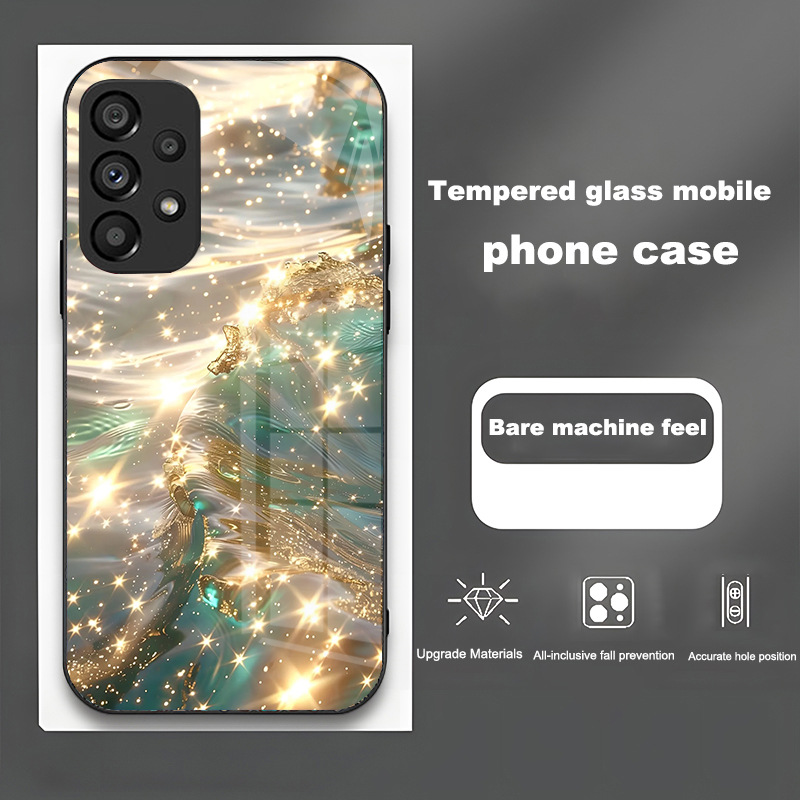 الماء المتدفق والذهب مناسبان لـ Samsung S21 Zhaocai S Glass Ultra Hot بالإضافة الماء المتدفق والذهب مناسبان لـ Samsung S21 Zhaocai S Glass Ultra Hot بالإضافة