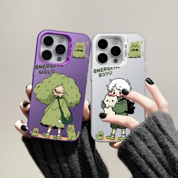 ينطبق على iPhone15 Promax Phone Case Mini زوجين 16 Cat Petting Men and Women 14 Fashion XS Color Silver XR anti-fall