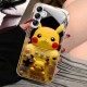 مناسبة لـ Samsung A72 Pikachu S21 Game Console 25 Cartoon Fe Glass Shell 20 يمكن شحنها A14 شاملة شاملة