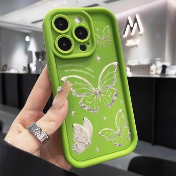 فراشة بسيطة مناسبة ل Samsung S25ultra S25 S24ULTRA A15 A55 CASE SAMSUNG S24