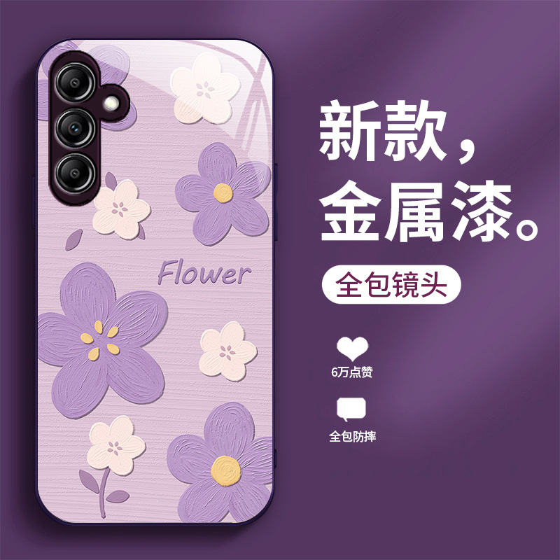 مناسبة ل Samsung A32 Phone Case A14 Glass A20 Flower مناسبة ل Samsung A32 Phone Case A14 Glass A20 Flower