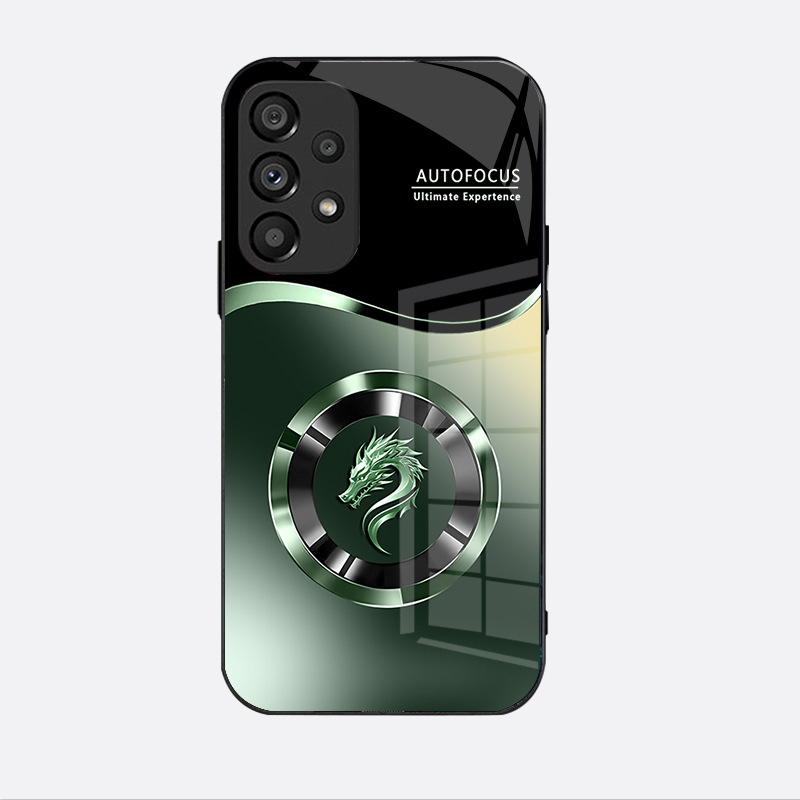 مناسبة لـ Samsung S30EDGE Phone Case S25 Dragon Head Bradient S24 الصينية S22 Glass S8 Ring S9 anti-fall مناسبة لـ Samsung S30EDGE Phone Case S25 Dragon Head Bradient S24 الصينية S22 Glass S8 Ring S9 anti-fall