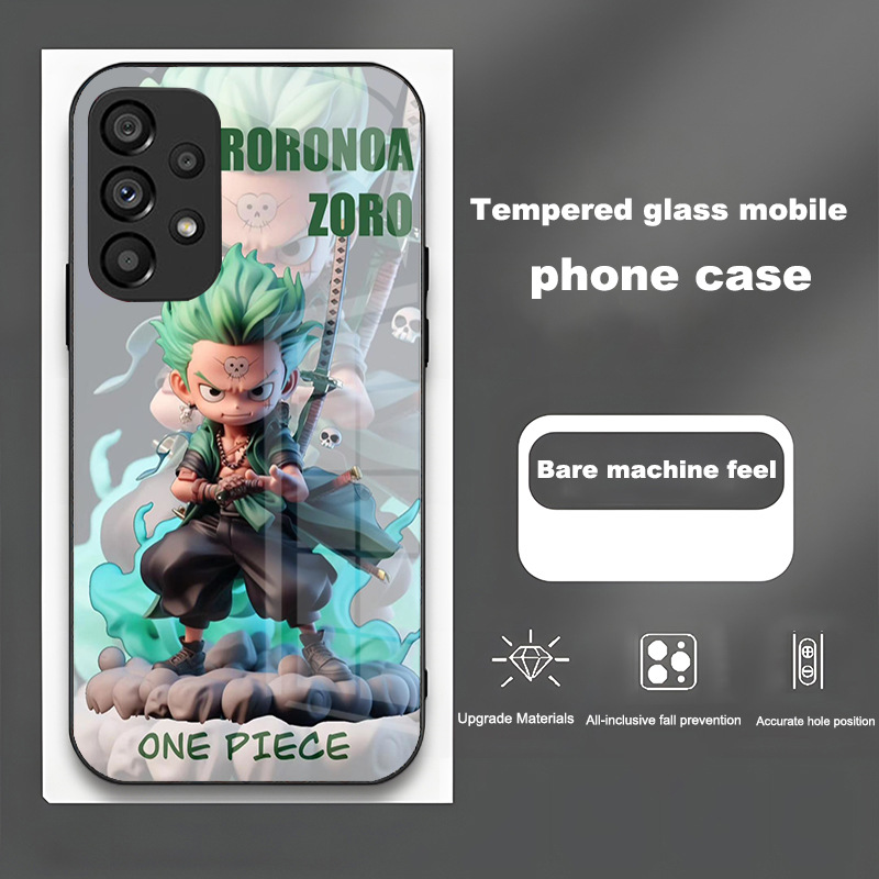 مناسبة لـ Samsung S23 Ultra One Piece 20 Dragon Ball S11 Luffy & Zoro S8 Glass 23 Goku Fe Anti-Fall مناسبة لـ Samsung S23 Ultra One Piece 20 Dragon Ball S11 Luffy & Zoro S8 Glass 23 Goku Fe Anti-Fall