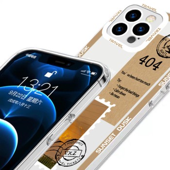 ينطبق على Apple 13 Stamps 14 Shell Pro Retro Illustration Apple 11 Literary Clisling XS Soft Shell Max Package Full Package