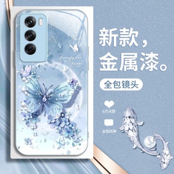الفراشة ضوء القمر مناسبة لـ Opporeno14 Case Mobile Phone Case A1 Creative Flower A2INS Style A8 Hadend Sense Pro Liquid