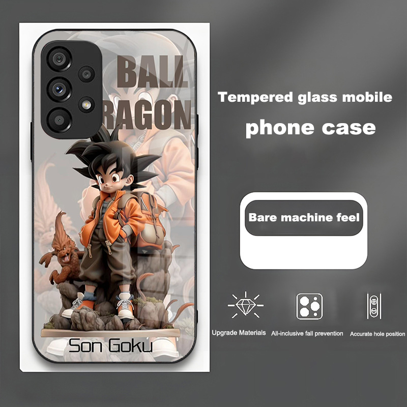 مناسبة لـ Samsung S23 Ultra One Piece 20 Dragon Ball S11 Luffy & Zoro S8 Glass 23 Goku Fe Anti-Fall مناسبة لـ Samsung S23 Ultra One Piece 20 Dragon Ball S11 Luffy & Zoro S8 Glass 23 Goku Fe Anti-Fall
