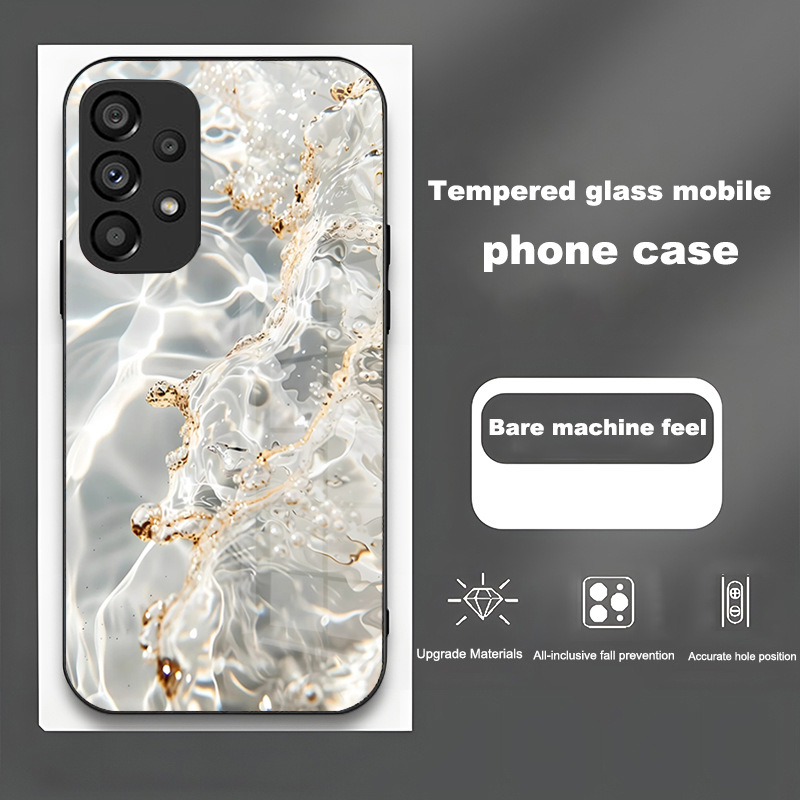 الماء المتدفق والذهب مناسبان لـ Samsung S21 Zhaocai S Glass Ultra Hot بالإضافة الماء المتدفق والذهب مناسبان لـ Samsung S21 Zhaocai S Glass Ultra Hot بالإضافة
