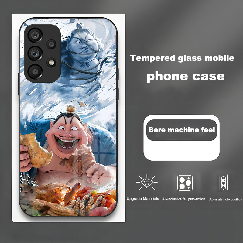 مناسبة لـ Samsung S25 Case S24 Comic Comic S23 Nezha S22 Devil S21 Glass Class S20 مكافحة السقوط ومضاد للخلع مناسبة لـ Samsung S25 Case S24 Comic Comic S23 Nezha S22 Devil S21 Glass Class S20 مكافحة السقوط ومضاد للخلع