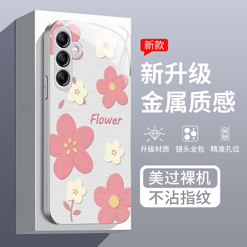 مناسبة ل Samsung A32 Phone Case A14 Glass A20 Flower مناسبة ل Samsung A32 Phone Case A14 Glass A20 Flower