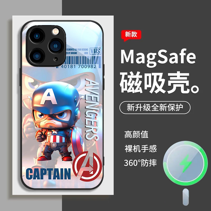 Avengers مناسبة لـ Apple 16 Plus Case 11/12 Animation 13 Marvel Pro Magnetic Case 14 Full Package Avengers مناسبة لـ Apple 16 Plus Case 11/12 Animation 13 Marvel Pro Magnetic Case 14 Full Package