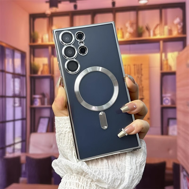 مناسبة لـ Samsung S25 Ultra Mobile Phone Case Electrodlated Magnetric Soft Case S22+ تأتي مع حالة حماية فيلم العدسة 21 مناسبة لـ Samsung S25 Ultra Mobile Phone Case Electrodlated Magnetric Soft Case S22+ تأتي مع حالة حماية فيلم العدسة 21