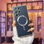 مناسبة لـ Samsung S25 Ultra Mobile Phone Case Electrodlated Magnetric Soft Case S22+ تأتي مع حالة حماية فيلم العدسة 21