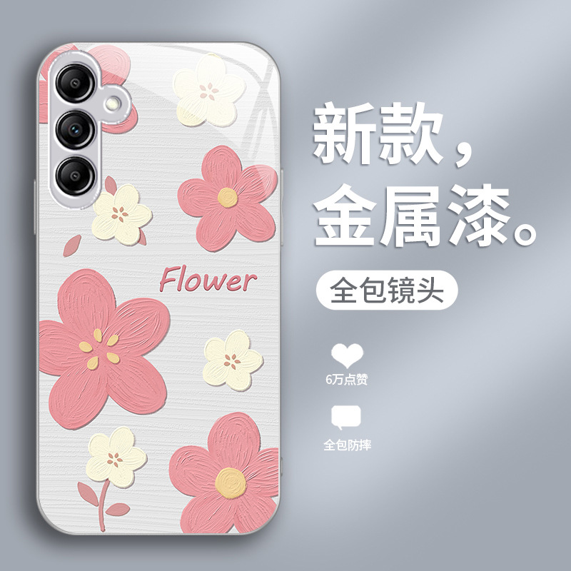 مناسبة ل Samsung A32 Phone Case A14 Glass A20 Flower مناسبة ل Samsung A32 Phone Case A14 Glass A20 Flower