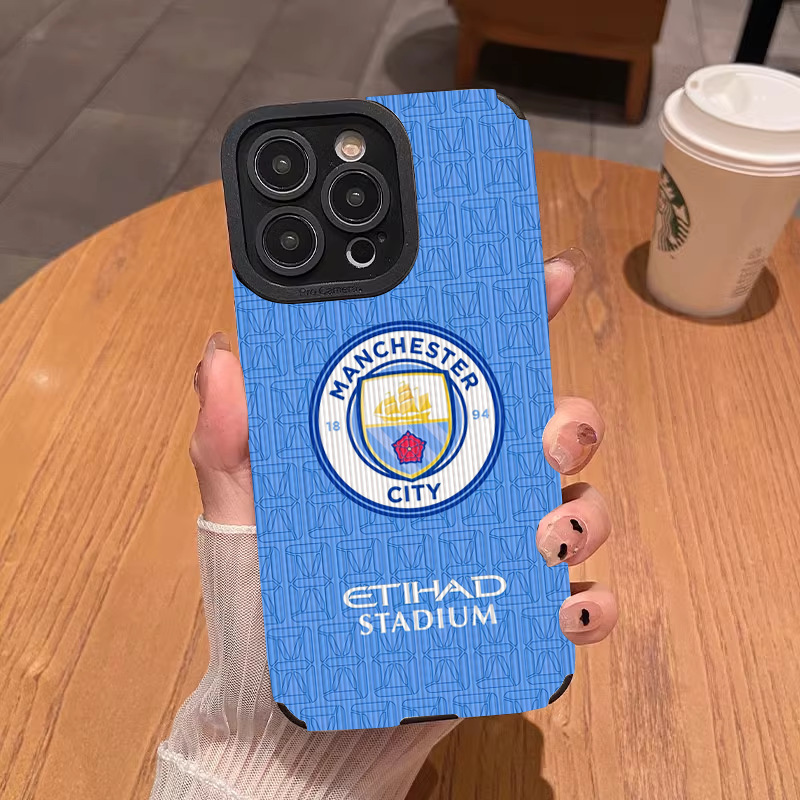 شعار فريق Manchester City مناسب لـ Apple 16 16Promax 16 16Pro 15 14 Case 13 12 11 7/8 شعار فريق Manchester City مناسب لـ Apple 16 16Promax 16 16Pro 15 14 Case 13 12 11 7/8