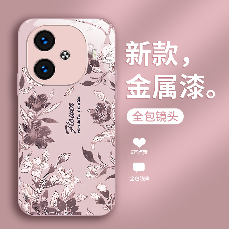 مناسبة لـ Vivoy200 Phone Case S30 Flower S20 Small Fresh X70 Painted Z9 Light Luxury S17 Liquid 50 Comple مناسبة لـ Vivoy200 Phone Case S30 Flower S20 Small Fresh X70 Painted Z9 Light Luxury S17 Liquid 50 Comple
