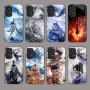 مناسبة لـ Samsung S25 Case S24 Comic Comic S23 Nezha S22 Devil S21 Glass Class S20 مكافحة السقوط ومضاد للخلع