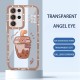 مناسبة لـ Samsung S25 CASE A36 Cartoon S21 Milk Cover Bear Fe Milk Tea 55 Creative A14 Angel Eye Soft Shell