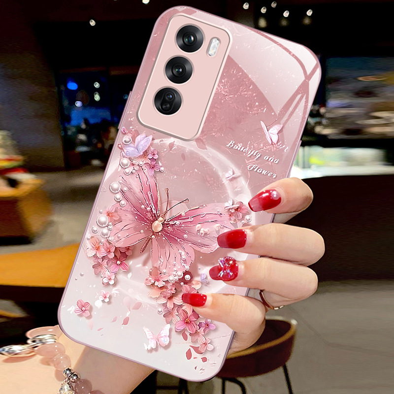 الفراشة ضوء القمر مناسبة لـ Opporeno14 Case Mobile Phone Case A1 Creative Flower A2INS Style A8 Hadend Sense Pro Liquid الفراشة ضوء القمر مناسبة لـ Opporeno14 Case Mobile Phone Case A1 Creative Flower A2INS Style A8 Hadend Sense Pro Liquid
