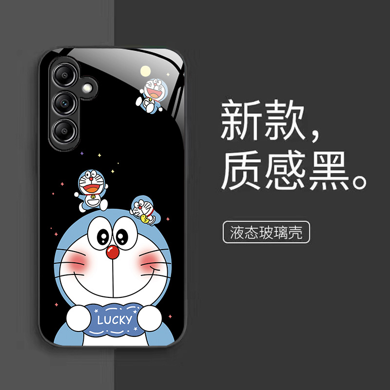 مناسبة لـ Samsung A33 Doraemon A72 الزجاج السائل Fe الزوجين A54 Dingdang Cat A73 Cartoon S30 الرجال والنساء مناسبة لـ Samsung A33 Doraemon A72 الزجاج السائل Fe الزوجين A54 Dingdang Cat A73 Cartoon S30 الرجال والنساء