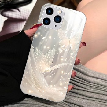 ينطبق على Apple 15 Promax Fantasy Butterfly 14 Promax Liquid Glass Shell بالإضافة إلى الدقة المتقدمة المضادة للسقوط