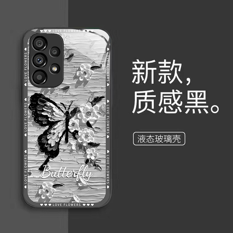 الطلاء الزيتي الفراشة مناسبة ل Samsung S10 الهاتف المحمول Case S20 تغطية كاملة 21 مضاد السقوط S30 Highlend Sense 22 Glass S23 Creative الطلاء الزيتي الفراشة مناسبة ل Samsung S10 الهاتف المحمول Case S20 تغطية كاملة 21 مضاد السقوط S30 Highlend Sense 22 Glass S23 Creative