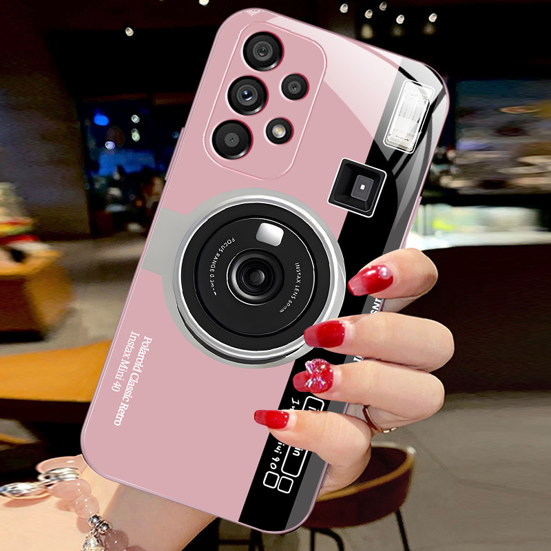 مناسبة لـ Samsung S11Plus New Creative Camera S21 Metal Liquid Glass Shell S30 S21FE شاملة شاملة مناسبة لـ Samsung S11Plus New Creative Camera S21 Metal Liquid Glass Shell S30 S21FE شاملة شاملة