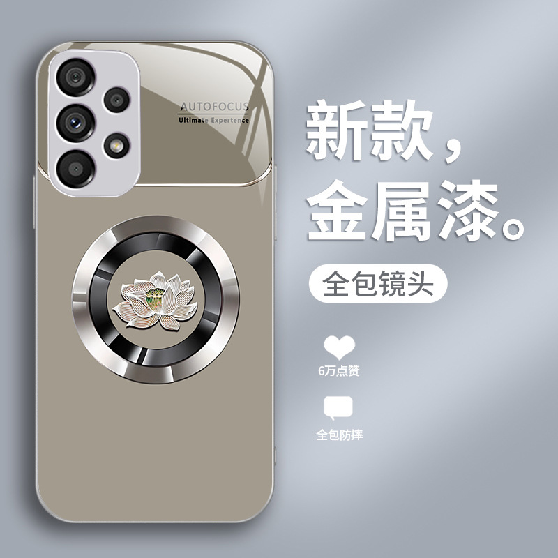 مناسبة لـ Samsung S23 Ultra Metal Liquid S21 Ring Lotus S10E Advanced Anti Fall S20 Aliexpress مناسبة لـ Samsung S23 Ultra Metal Liquid S21 Ring Lotus S10E Advanced Anti Fall S20 Aliexpress