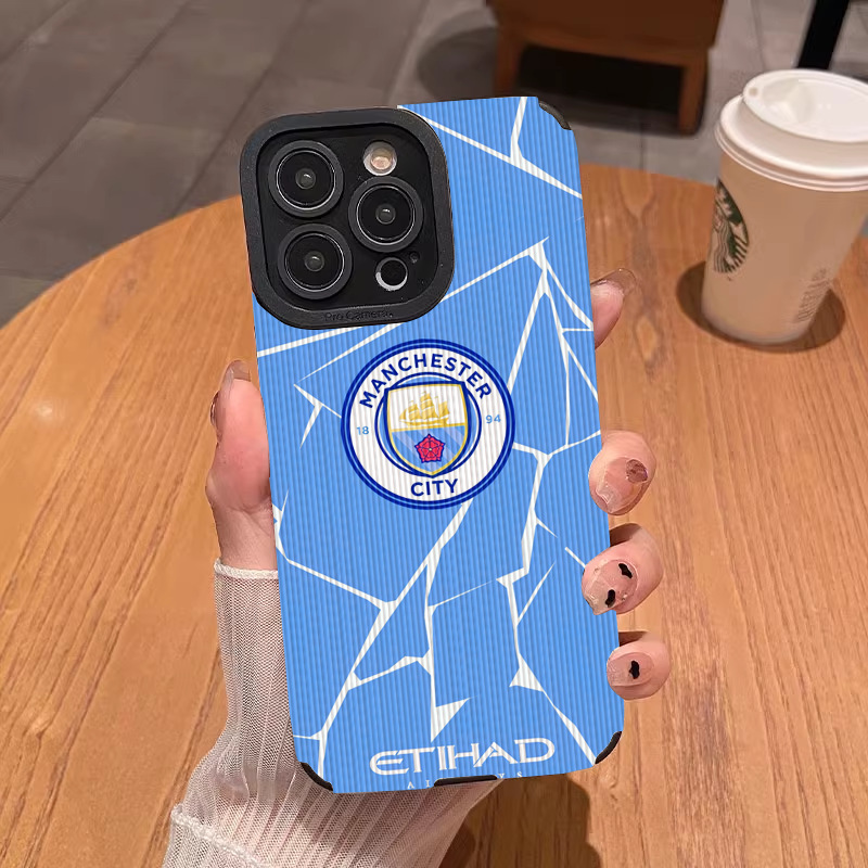 شعار فريق Manchester City مناسب لـ Apple 16 16Promax 16 16Pro 15 14 Case 13 12 11 7/8 شعار فريق Manchester City مناسب لـ Apple 16 16Promax 16 16Pro 15 14 Case 13 12 11 7/8